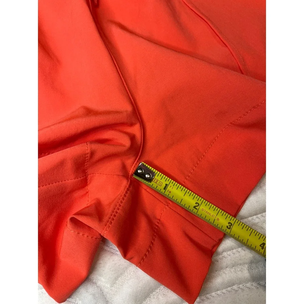 No Boundaries Girls Coral Orange Smocked Waist Athletic Shorts Size M 7-9